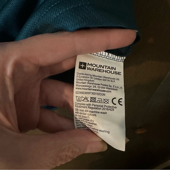 Mountain Warehouse Quick Dry Womens T-Shirt Teal Green Size 12 - Picture 7 of 7